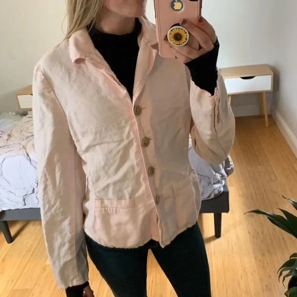 Vintage Talbots Linen Blend Blazer Jacket - Picture 2 of 9